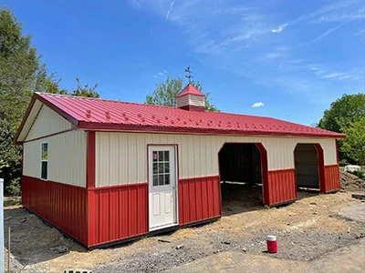 Detached Amish Garage Construction in Christiana, PA - Rossbrook Construction