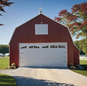 Amish Pole Barn Construction in Pitman, NJ - Rossbrook ConstructionLarge locked up pole barn garage