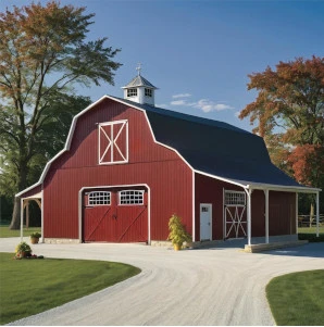 Amish Pole Barn Construction in Washington, NJ - Rossbrook ConstructionClosed red pole barn