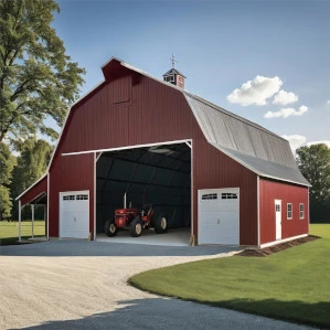 Amish Pole Barn Construction in Washington, NJ - Rossbrook Construction Open pole barn garage